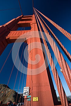 Speed limit in golden gate bridge