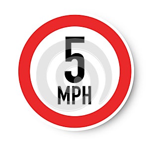 Speed limit restriction sign concept abstract picture. Business artwork vector graphics