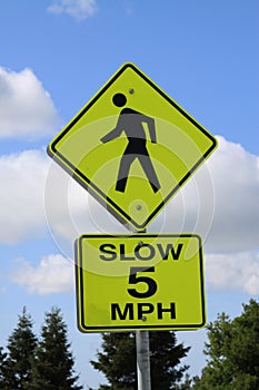 Speed Limit Road Sign