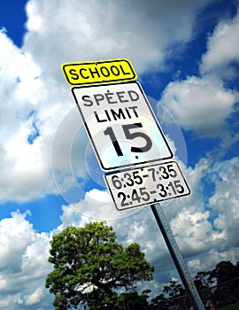 Speed limit in school zone