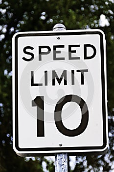 Speed Limit Sign - 10