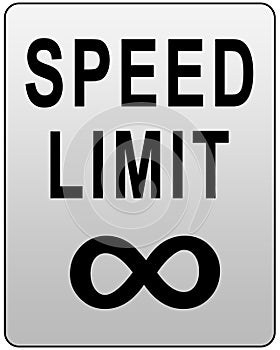 Speed limit sign photo