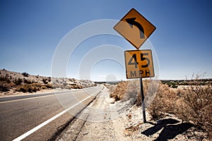 Speed limit sign in Arizona