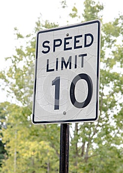 Speed limit sign