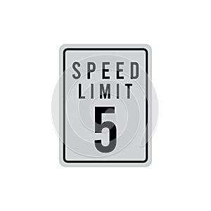 speed limit sign icon vector