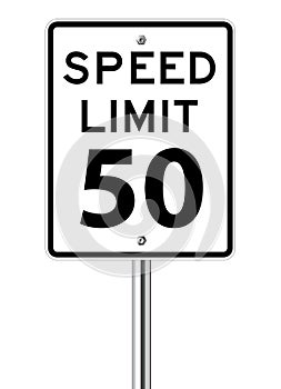 Speed limit sign