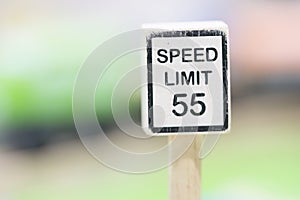 Speed Limit sign Wooden Toy Set - Play set Educational toys for