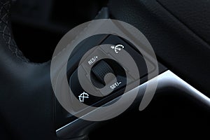 Speed limitation on a steering wheel in modern car