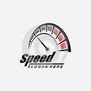 Speed logo design, silhouette speedometer symbol icon vector,speed Auto car Logo Template vector illustration icon design