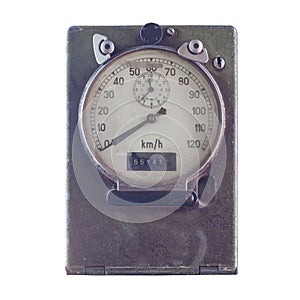 Speed meter or gauge of train