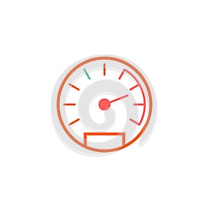 Speed meter vector icon logo design