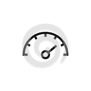 Speed meter vector icon logo design