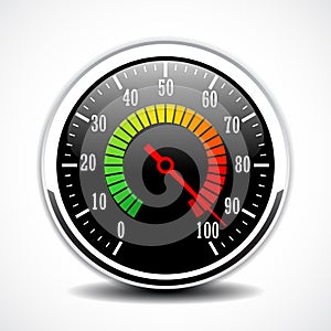 Speed metering tester vector icon