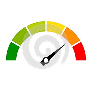 Speed metering vector icon photo