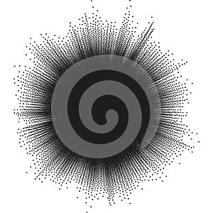 Speed motion with circle. EPS 10