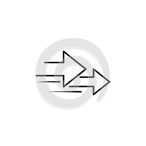speed option icon. Element of speed for mobile concept and web apps illustration. Thin line icon for website design and