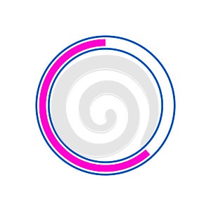 speed progress bar round cartoon vector illustration