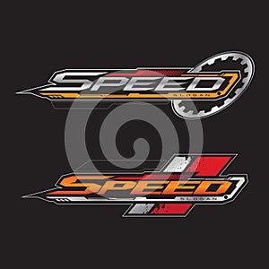 Speed Racing Logo Template Design. Vector illustration