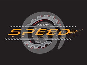 Speed Racing Logo Template. Vector illustration