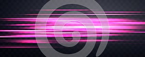 Speed rays, velocity light neon flow, zoom in motion effect, pink glow speed lines, colorful light trails, stripes