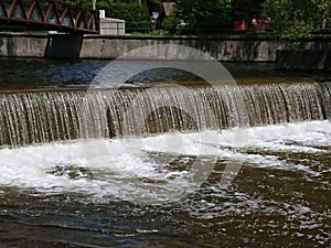 Speed River Dam Riverside Park Guelph Ontario Canada Grand river system