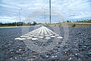 Speed road  . Dividing line on the road