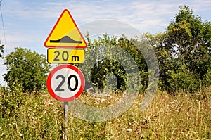 Speed sign