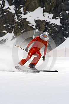 Velocidad esquiar la raza profesionalmente campeonatos 