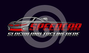 Speed Sport Car logo design vector Premium Vector. Automotive Logo Vector Template. Glossy Car Logo design. Auto style car logo