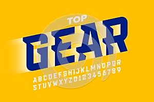 Speed sport style font