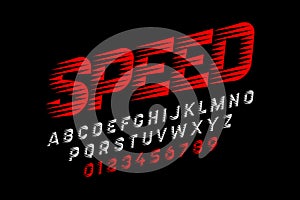 Speed style font