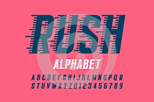 Speed style font
