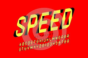 Speed style font