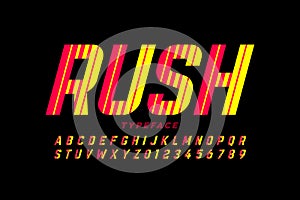 Speed style font design