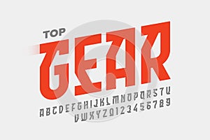 Speed style font design