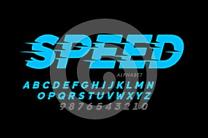 Speed style font