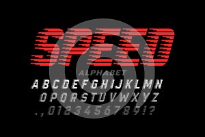 Speed style modern sport font