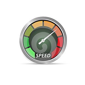 Speed test arrow vector icon