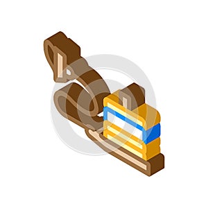 speed track isometric icon vector illustration