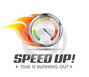 Speed up - business acceleration photo