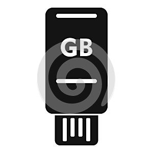 Speed usb disk icon simple vector. Solid state disk photo