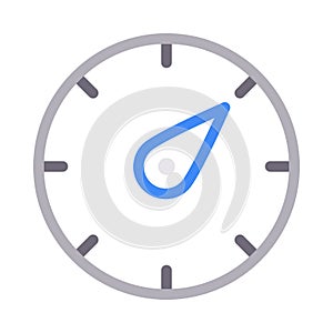 Speed thin color line vector icon