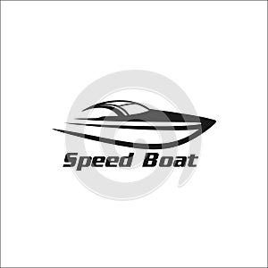 Speedboat silhouette