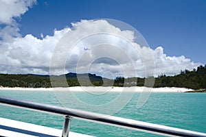 On a Speedboat at Whitehaven beach, Whitsundays - Australia