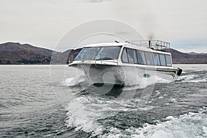 Speedboats on Lake Titicaca-Puno- Peru- 416