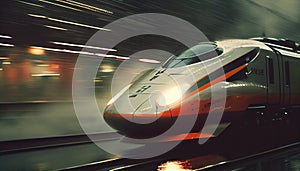 Speeding Bullet train