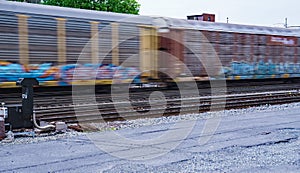 Speeding Freight Train