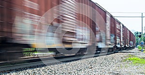 Speeding Freight Train