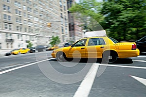 Speeding NYC Taxi