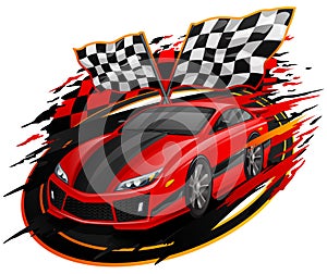 Speeding Racing Car Design